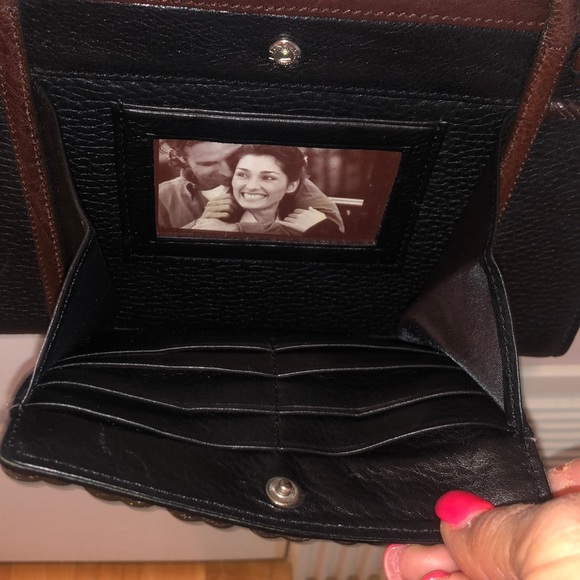 Brighton gorgeous black an brown bag good used condition - Picture 7 of 10